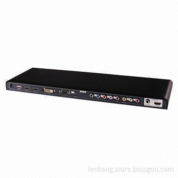 World Ultra Thinnest All to HDMI Converter, Switcher and USB Multimedia Player, 1,080 Pixels